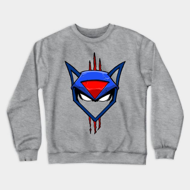 Swat Kats Helmet Crewneck Sweatshirt by Phobotech